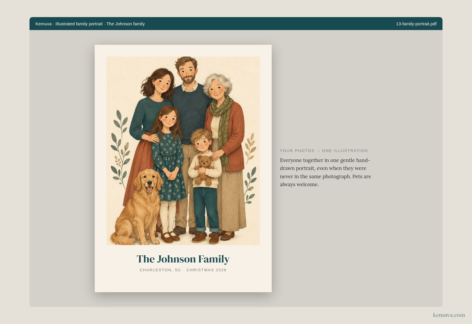 Family portrait sample