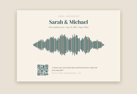 Voice wave art sample