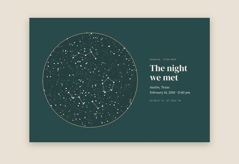 Custom star map sample